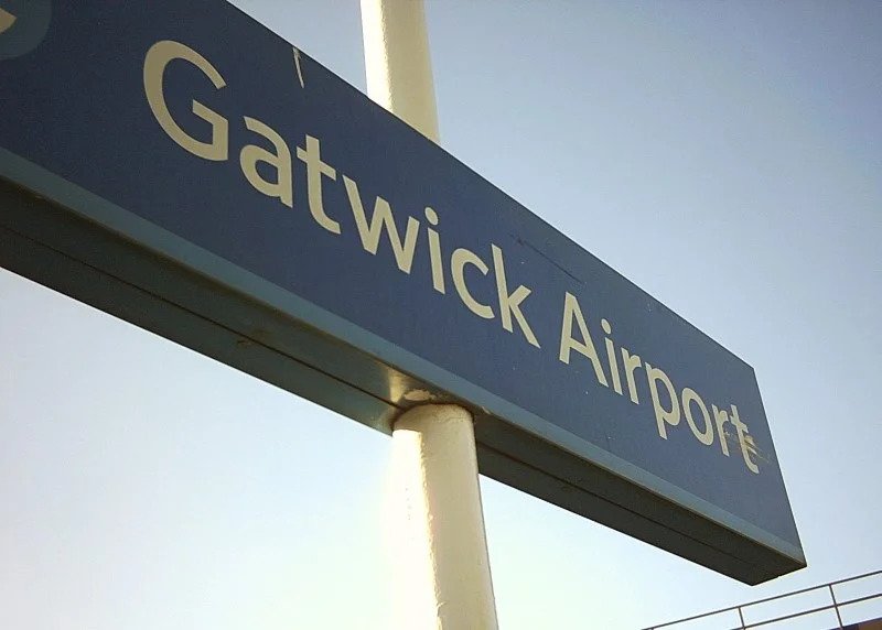 Gatwick Airport Sign